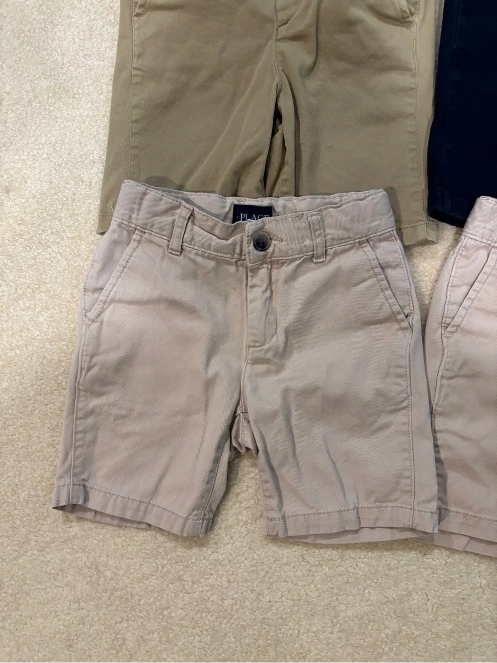 4 Pairs of Boys Chino Uniform Shorts Size 5/5T